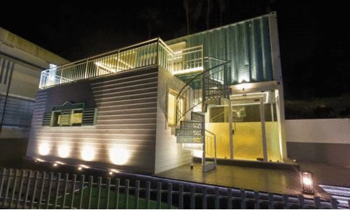 100 വർഷം വരെ ആയുസ്സുള്ള കണ്ടെയ്നറുകൾ കൊണ്ട് നിർമിക്കുന്ന ‘കണ്ടെയ്നർ വീട്’ ഇടിമിന്നലിനെയടക്കം പ്രതിരോധിക്കും... മൂന്ന് കണ്ടെയ്നറുകൾ കൊണ്ട് നിർമിച്ച ഈ വീടിനെക്കുറിച്ചറിയാം...