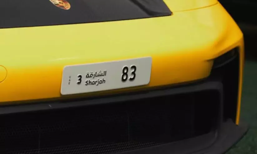 ഷാ​ർ​ജ​യി​ൽ വാ​ഹ​ന​ ന​മ്പ​ർ​ പ്ലേ​റ്റി​ന് പു​തി​യ രൂ​പം