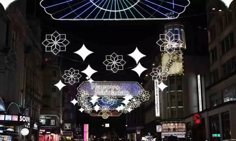 London lights up for Ramzan with over 30,000 led bulbs for 3rd year