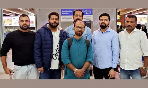 നൗ​ഷാ​ദ് മ​ദ​നി കാ​ക്ക​വ​യ​ലി​ന് സ്വീ​ക​ര​ണം ന​ൽ​കി