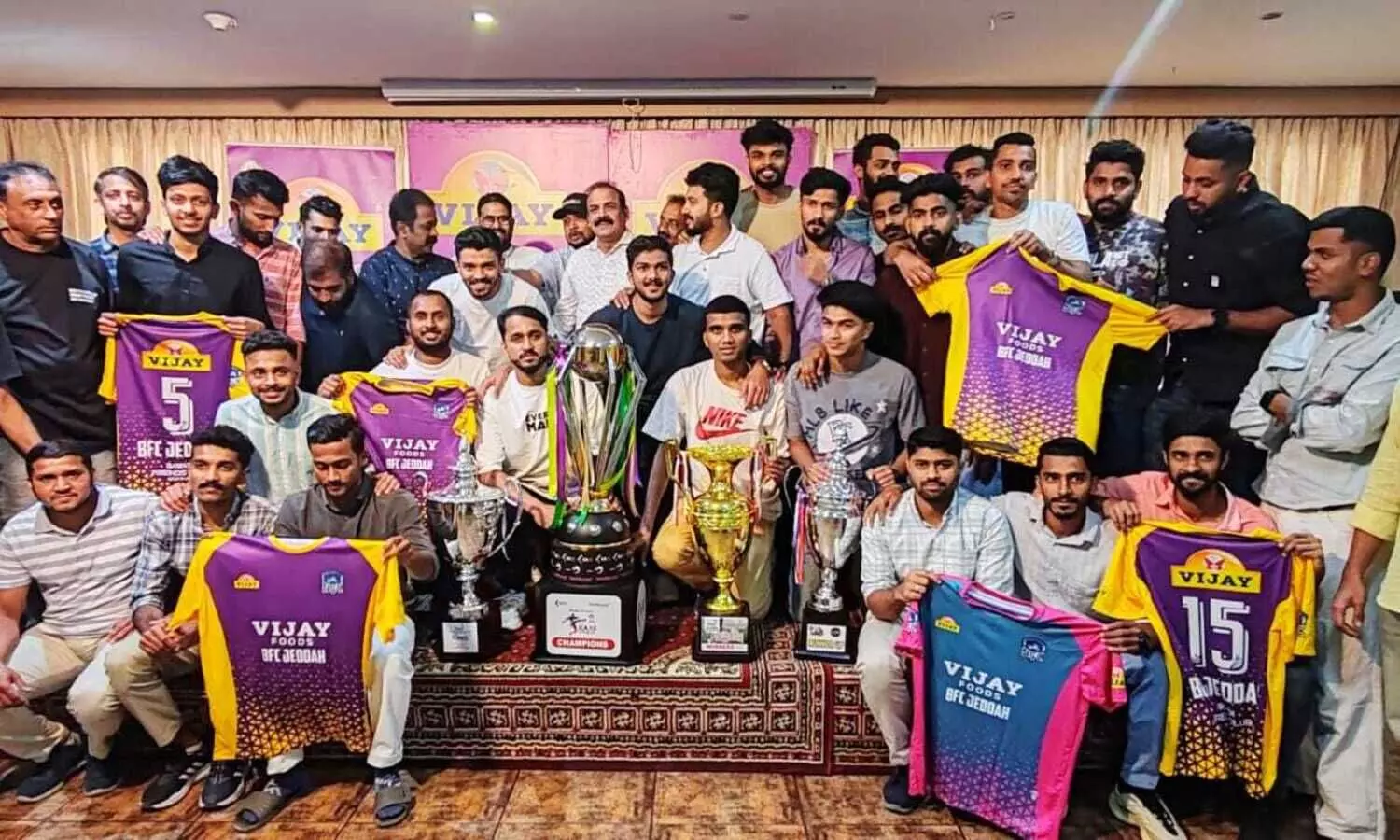 വിജയ് മസാല ബി.എഫ്.സി ക്ലബ് വിജയാഘോഷവും ജഴ്സി പ്രകാശനവും സംഘടിപ്പിച്ചു