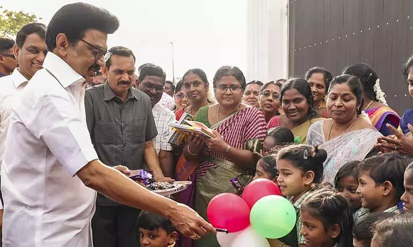 ‘തമിഴ്നാട് പോരാടും, തമിഴ്നാട് വെല്ലും’; 72ാം ജന്മദിനത്തിൽ സ്വയംഭരണാവകാശം ആവർത്തിച്ച് സ്റ്റാലിൻ ‘തമിഴ്നാട് പോരാടും, തമിഴ്നാട് വെല്ലും’; 72ാം ജന്മദിനത്തിൽ സ്വയംഭരണാവകാശം ആവർത്തിച്ച് സ്റ്റാലിൻ