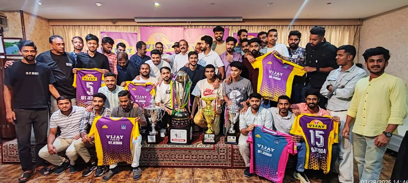 വിജയ് മസാല ബി.എഫ്.സി ക്ലബ് വിജയാഘോഷവും ജഴ്സി പ്രകാശനവും സംഘടിപ്പിച്ചു