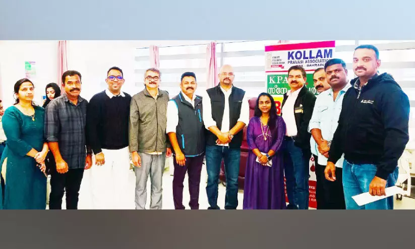 കൊ​ല്ലം പ്ര​വാ​സി അ​സോ​സി​യേ​ഷ​ൻ സ്നേ​ഹ​സ്പ​ർ​ശം 16ാമ​ത് ര​ക്ത​ദാ​ന ക്യാ​മ്പ് ശ്ര​ദ്ധേ​യ​മാ​യി