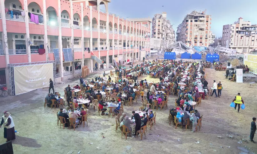 ഗസ്സക്ക് ഇഫ്താർ വിരുന്നുമായി ഖത്തർ ചാരിറ്റി