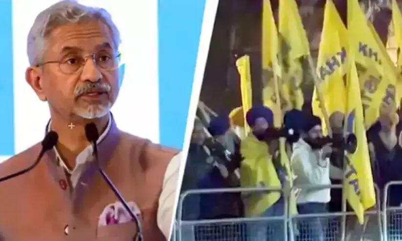 എസ്.ജയ്ശങ്കറിന്റെ സന്ദർശനത്തിനിടെ ഖലിസ്ഥാൻവാദികളുടെ പ്രതിഷേധം; അപലപിച്ച് യു.കെ