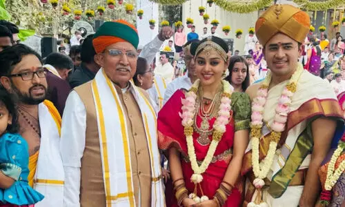 തേ​ജ​സ്വി സൂ​ര്യ എം.​പി വി​വാ​ഹി​ത​നാ​യി