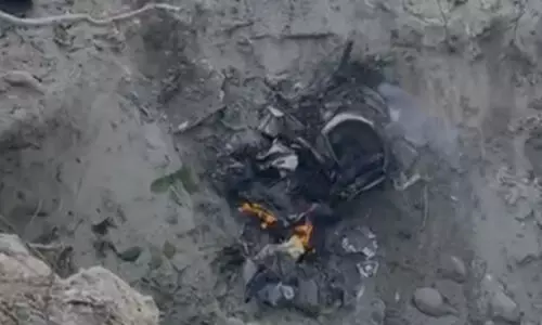 ഹരിയാനയിൽ ഇന്ത്യൻ വ്യോമസേനയുടെ യുദ്ധ വിമാനം തകർന്ന് അപകടം