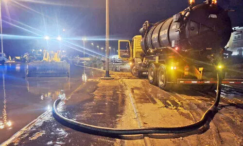 കു​വൈ​ത്തി​ൽ ല​ഭി​ച്ച​ത് ശ​ക്ത​മാ​യ മ​ഴ; വി​വി​ധ ഇ​ട​ങ്ങ​ളി​ൽ വെ​ള്ള​ക്കെ​ട്ട്