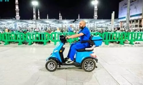 Ambulance scooter started in Masjidunnabavi