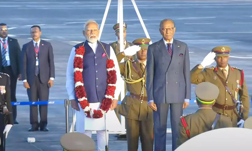 രണ്ട് ദിവസത്തെ സന്ദർശനത്തിനായി പ്രധാനമന്ത്രി മൗറീഷ്യസിലെത്തി