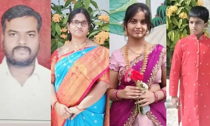 നാലുപേരടങ്ങുന്ന കുടുംബം ആത്മഹത്യ ചെയ്ത നിലയിൽ നാലുപേരടങ്ങുന്ന കുടുംബം ആത്മഹത്യ ചെയ്ത നിലയിൽ