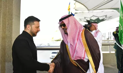 Saudi crown prince receives Ukrainian President Zelensky