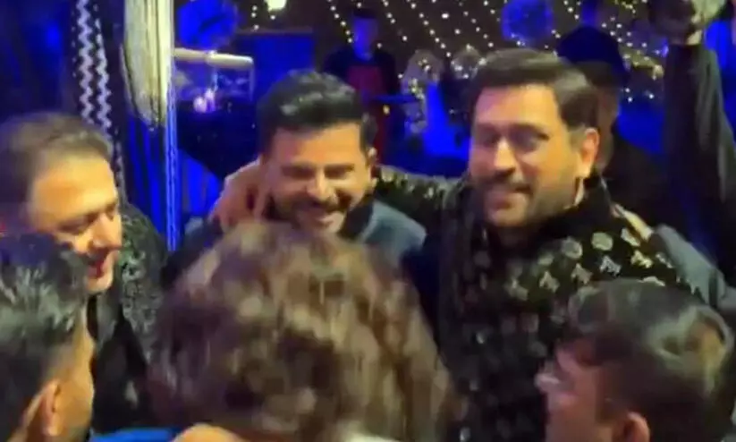 പന്തിന്‍റെ സഹോദരിയുടെ കല്യാണത്തിന് ചുവടുകളുമായി റെയ്നയും ധോണിയും; വീഡിയോ വമ്പൻ വൈറൽ-Video