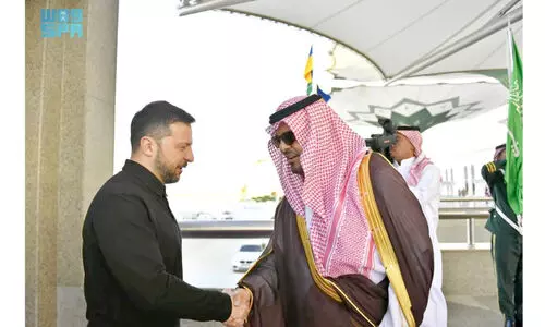 സെ​ല​ൻ​സ്കി​ക്ക്​ ല​ഭി​ച്ച​ത്​ ഊ​ഷ്​​മ​ള വ​ര​വേ​ൽ​പ്​