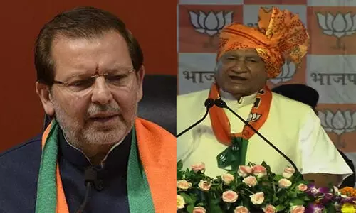 ബി.ജെ.പി എം.എൽ.എ 10കിലോ ചാണകം തിന്നെന്ന് ബി.ജെ.പി മന്ത്രി; നൂറുകണക്കിന് ആളുകളിൽ നിന്ന് മന്ത്രി പണം തട്ടിയെന്ന് എം.എൽ.എ -VIDEO