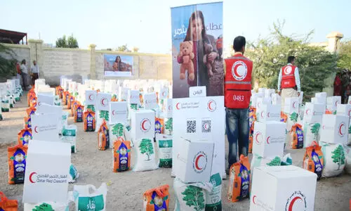 പ​തി​നാ​യി​ര​ങ്ങ​ളു​ടെ വി​ശ​പ്പ​ക​റ്റി   ഖ​ത്ത​ർ റെ​ഡ്ക്ര​സ​ന്റ് ഇ​ഫ്താ​ർ