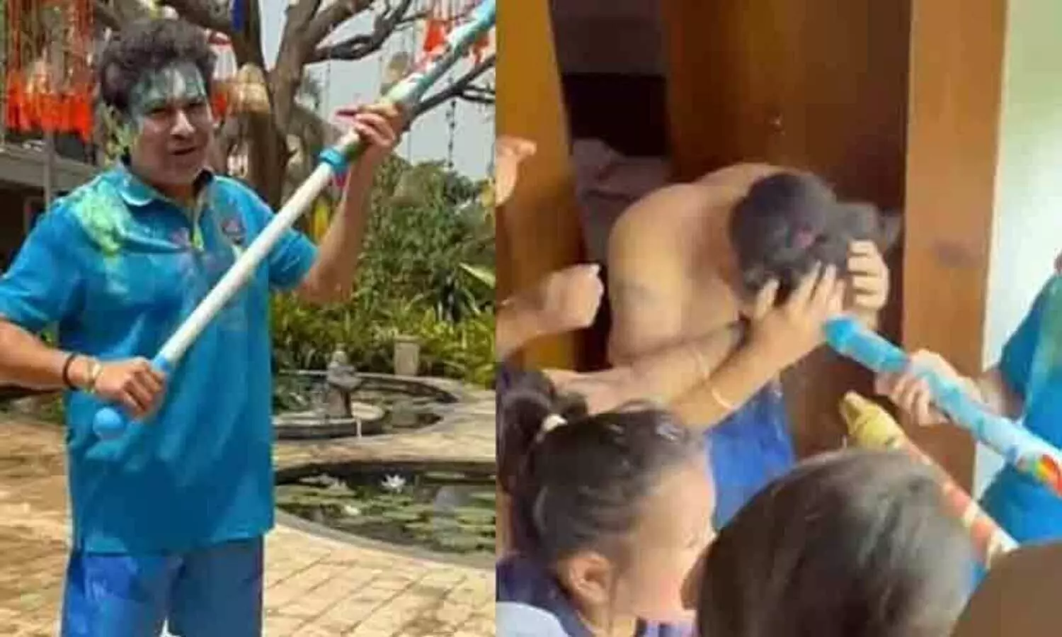 യുവരാജിനെയും റായുഡുവിനെയും നിറത്തിൽ മുക്കി സച്ചിൻ! മാസ്റ്റർ ബ്ലാസ്റ്ററുടെ ഹോളി ആഘോഷം വൈറൽ