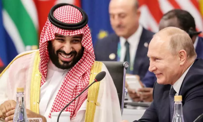 യു​ക്രെ​യ്​​ൻ പ്ര​തി​സ​ന്ധി; സൗ​ദി കി​രീ​ടാ​വ​കാ​ശി​യും പു​ടി​നും ച​ർ​ച്ച ചെ​യ്​​തു