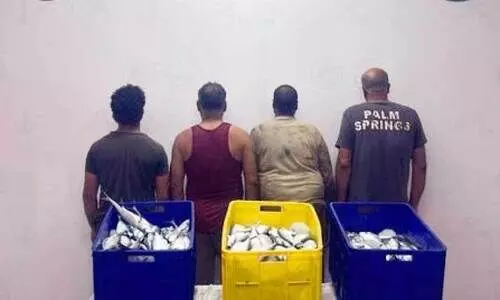 നി​രോ​ധി​ത മേ​ഖ​ല​യി​ൽ മ​ത്സ്യ​ബ​ന്ധ​നം: നാ​ല്​ ഈ​ജി​പ്ഷ്യ​ൻ പൗ​ര​ന്മാ​ർ അ​റ​സ്​​റ്റി​ൽ