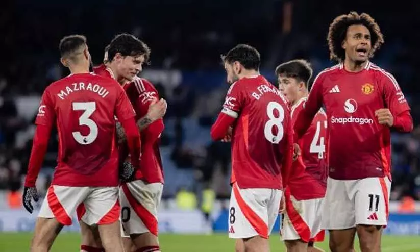 ഗോൾ വരൾച്ച അവസാനിപ്പിച്ച് ഹോയ്ലണ്ട്; ഗോളടിച്ചും അടിപ്പിച്ചും ബ്രൂണോ; ലെസ്റ്ററിനെ വീഴ്ത്തി യുനൈറ്റഡ് ഗോൾ വരൾച്ച അവസാനിപ്പിച്ച് ഹോയ്ലണ്ട്; ഗോളടിച്ചും അടിപ്പിച്ചും ബ്രൂണോ; ലെസ്റ്ററിനെ വീഴ്ത്തി യുനൈറ്റഡ്