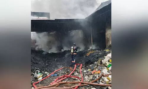 റബർ ഫാക്ടറിയിൽ വൻ തീപിടിത്തം; 55 ലക്ഷത്തിന്‍റെ നാശനഷ്ടം