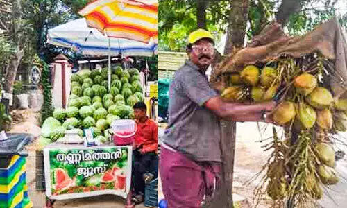 വേനൽ കനത്തതോടെ തണുപ്പിക്കാനൊരുങ്ങി വഴിയോര ശീതളപാനീയ വിപണനം