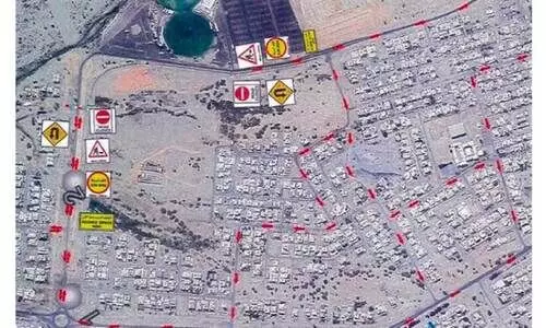 ആ​മി​റാ​ത്ത് അ​ല്‍ ഇ​ഹ്‌​സാ​ന്‍ അ​ല്‍ ജൂ​ദ് റോ​ഡ് ഭാ​ഗി​ക​മാ​യി   അ​ട​ച്ചു