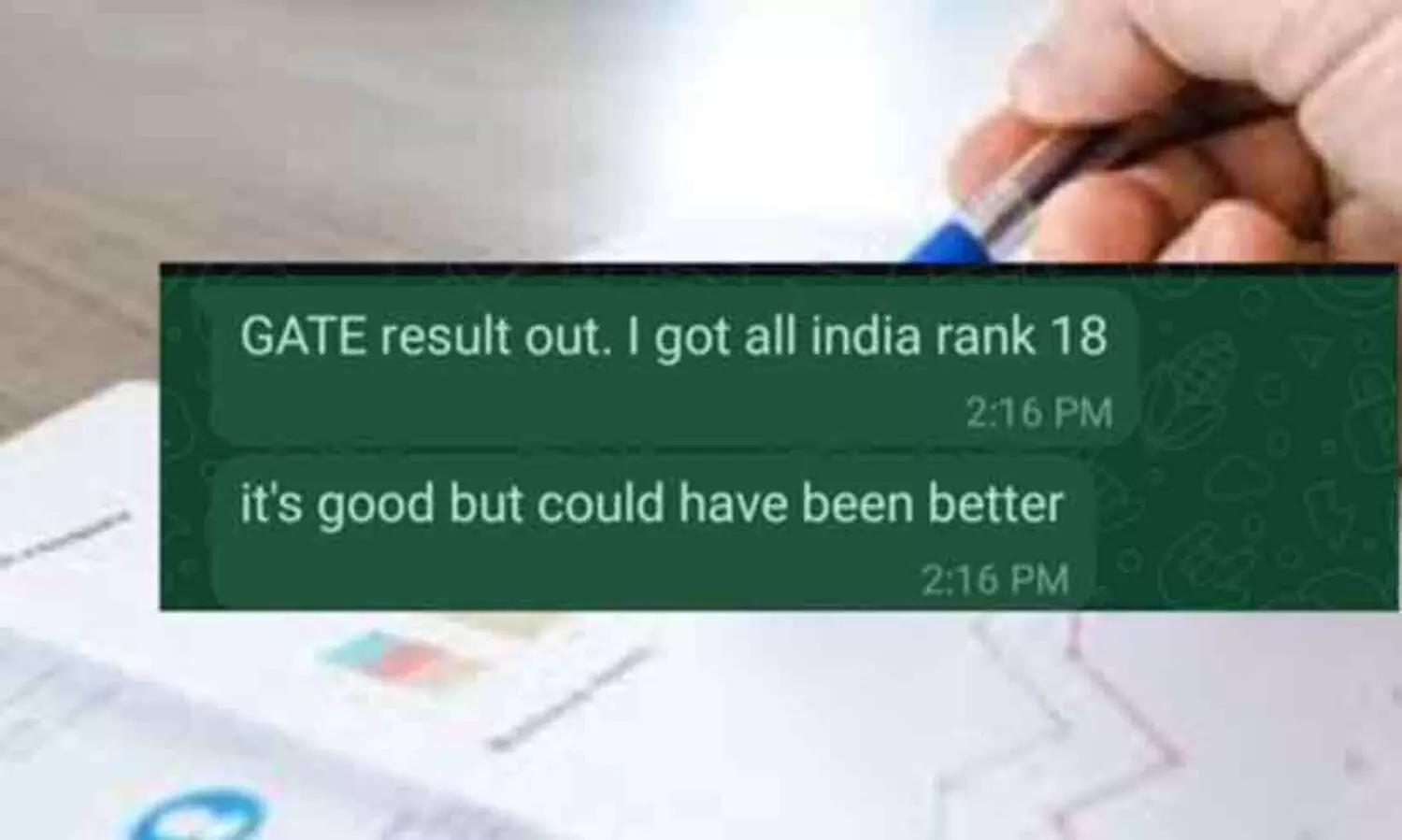 ചുമ്മായിരുന്നപ്പോൾ പോയി ഗേറ്റ് പരീക്ഷയെഴുതി; ഫലം വന്നപ്പോൾ 18ാം റാങ്ക്