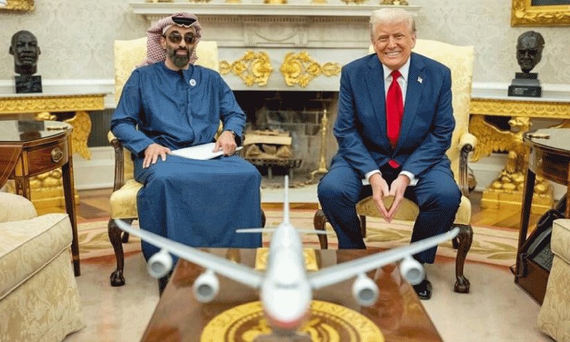 വൈ​റ്റ്​ ഹൗ​സി​ൽ ശൈ​ഖ്​ ത​ഹ്​​നൂ​ൻ-​ട്രം​പ്​ കൂ​ടി​ക്കാ​ഴ്ച