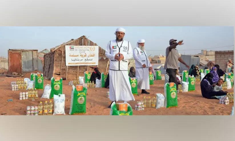 400 ഗ്രാ​മ​ങ്ങ​ൾ​ക്ക് ഭ​ക്ഷ്യ​ക്കി​റ്റ്​ ന​ൽ​കി ഇ​ന്റ​ർ​നാ​ഷ​ന​ൽ ചാ​രി​റ്റി ഓ​ർ​ഗ​നൈ​സേ​ഷ​ൻ