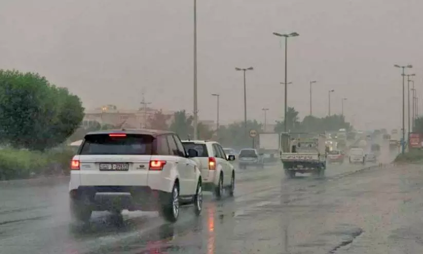 ഇ​ടി​മി​ന്ന​ലും പൊ​ടി​ക്കാ​റ്റും; ഞാ​യ​റാ​ഴ്ച വ​രെ മ​ഴ​ക്ക് സാ​ധ്യ​ത