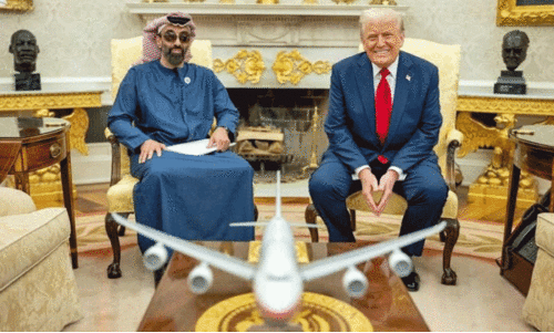 വൈ​റ്റ്​ ഹൗ​സി​ൽ ശൈ​ഖ്​ ത​ഹ്​​നൂ​ൻ-​ട്രം​പ്​ കൂ​ടി​ക്കാ​ഴ്ച