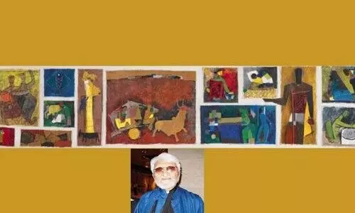 ഏറ്റവും ചെലവേറിയ ആധുനിക ഇന്ത്യൻ കലാസൃഷ്ടിയായി എം.എഫ് ഹുസൈന്റെ   ‘ഗ്രാം യാത്ര’; ചിത്രം ലേലത്തിൽ പോയത്   100 കോടി​യിലേറെ രൂപക്ക്