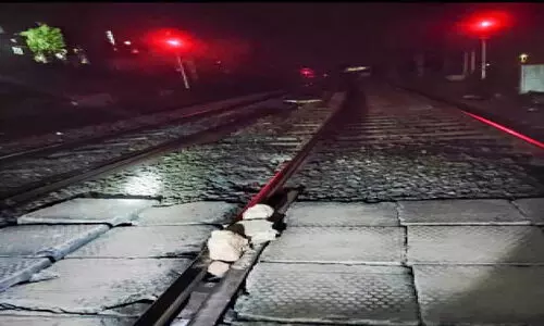 ഇരണിയൽ റെയിൽവേ സ്റ്റേഷനിൽ ട്രാക്കിൽ കട്ടകൾ; അട്ടിമറി ശ്രമം