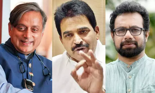 Shashi Tharoor, KC Venugopal, John Brittas