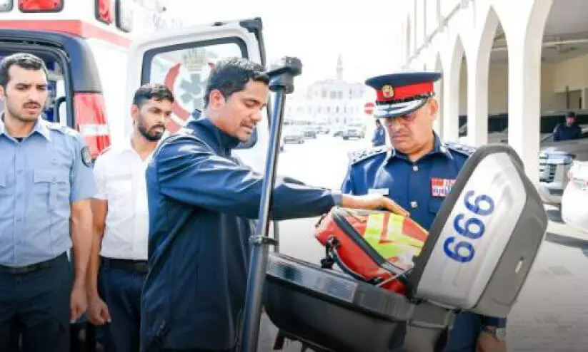 മോട്ടോർ സൈക്കിൾ ആംബുലൻസ് അവതരിപ്പിച്ച് ബഹ്റൈൻ മോട്ടോർ സൈക്കിൾ ആംബുലൻസ് അവതരിപ്പിച്ച് ബഹ്റൈൻ