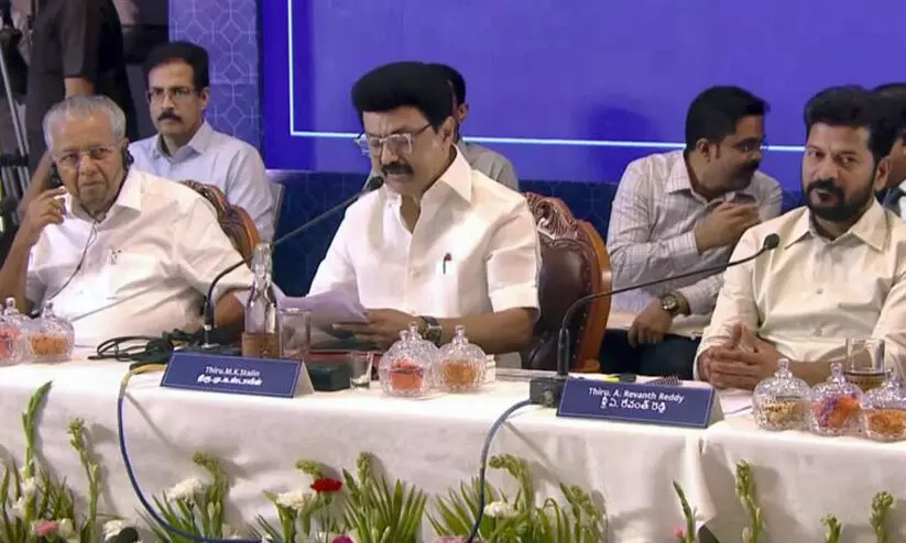 ലോക്സഭ മണ്ഡല പുനർനിർണയം; തെന്നിന്ത്യൻ പ്രതിരോധ നായകനായി സ്റ്റാലിൻ ലോക്സഭ മണ്ഡല പുനർനിർണയം; തെന്നിന്ത്യൻ പ്രതിരോധ നായകനായി സ്റ്റാലിൻ