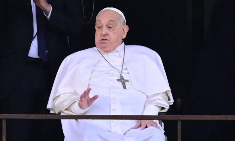 ‘ആയുധങ്ങള് നിശബ്ദമാക്കപ്പെടണം...’; ഗസ്സയിലെ ഇസ്രായേലിന്റെ ആക്രമണം ഉടൻ അവസാനിപ്പിക്കണമെന്ന് മാർപാപ്പ ‘ആയുധങ്ങള് നിശബ്ദമാക്കപ്പെടണം...’; ഗസ്സയിലെ ഇസ്രായേലിന്റെ ആക്രമണം ഉടൻ അവസാനിപ്പിക്കണമെന്ന് മാർപാപ്പ