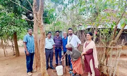 ചെകിടമലയി​ലേക്ക് കുടിനീ​രെത്തി; മൂന്നുവർഷത്തെ ദുരിതത്തിന് പരിഹാരം
