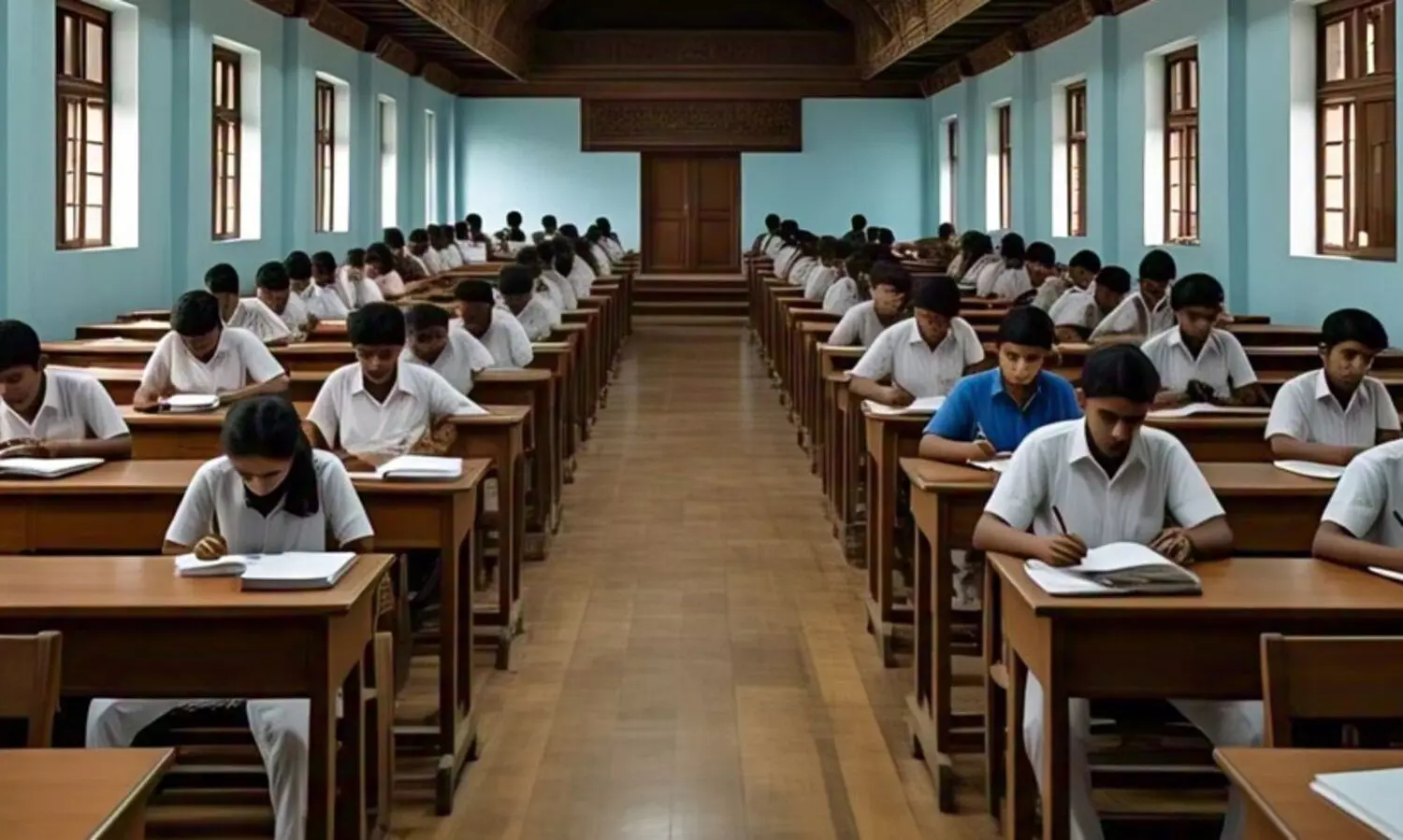 പരീക്ഷക്കിടെ തിരിഞ്ഞുനോക്കിയ വിദ്യാർഥിനിയുടെ ഉത്തരപേപ്പർ പിടിച്ചുവെച്ചു; അര മണിക്കൂർ നഷ്ടപ്പെടുത്തിയ അധ്യാപകനെതിരെ നടപടി