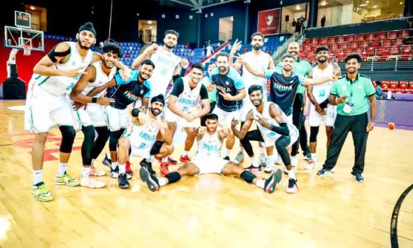 ഫി​ബ ഏ​ഷ്യാ​ക​പ്പ് ബാ​സ്ക​റ്റ് ബാ​ൾ യോ​ഗ്യ​ത മ​ത്സ​രം; ബ​ഹ്റൈ​നെ​തി​രെ ഇ​ന്ത്യ​ക്ക് വി​ജ​യം