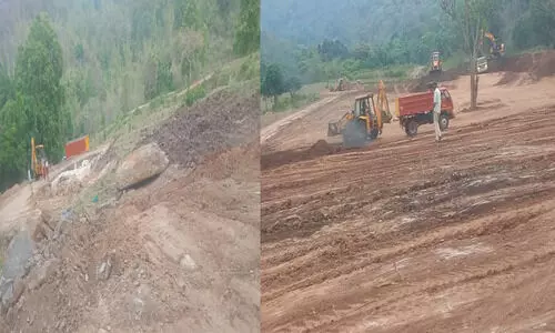 നിയമസഭയിൽ ആദിവാസി ഭൂമി കൈയേറ്റം തടയുമെന്ന് മന്ത്രി പ്രഖ്യാപിക്കുമ്പോഴും അട്ടപ്പാടിയിൽ ഉരുളുന്നത് മണ്ണുമാന്തിയന്ത്രം