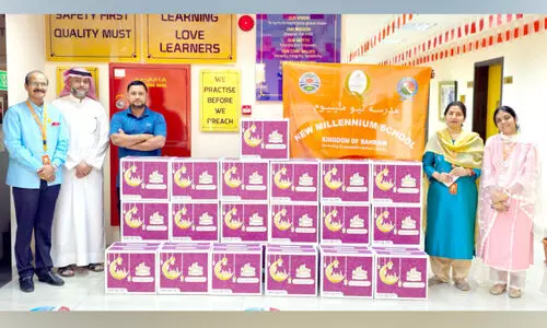 റ​മ​ദാ​ൻ ചാ​രി​റ്റി ഡ്രൈ​വു​മാ​യി ന്യൂ​മി​ല്ലേ​നി​യം സ്കൂ​ൾ