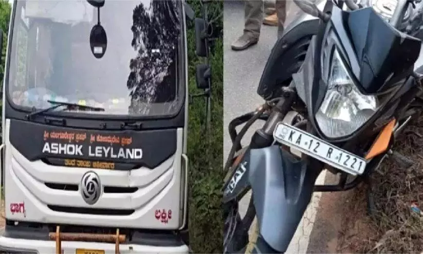 ലോറിയും ബൈക്കും കൂട്ടിയിടിച്ചു; മടിക്കേരിയിൽ യുവാവിന് ദാരുണാന്ത്യം