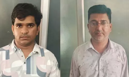 അ​പ​ര അ​ക്കൗ​ണ്ടു​ക​ളി​ൽ സൈ​ബ​ർ ത​ട്ടി​പ്പ്: ര​ണ്ടു​പേ​ർ അ​റ​സ്റ്റി​ൽ