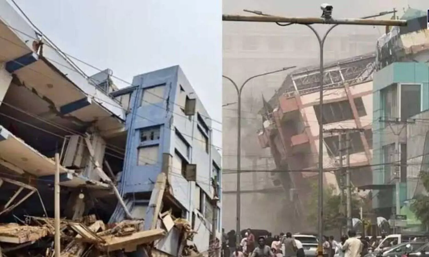 ഭൂചലനത്തിൽ കെട്ടിടങ്ങൾ ആടിയുലഞ്ഞു,   പൂളുകളിലെ വെള്ളം കവിഞ്ഞൊഴുകി