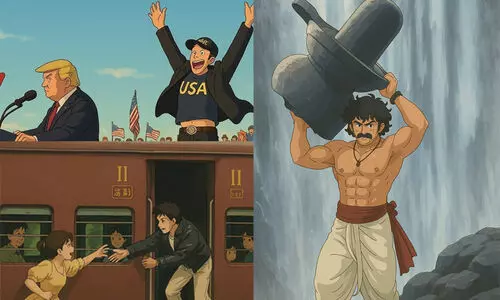 ട്രംപും മസ്കും മുതൽ ബാഹുബലി വരെ; സ്റ്റുഡിയോ ഗിബ്ലി തരംഗത്തിൽ ലോകം