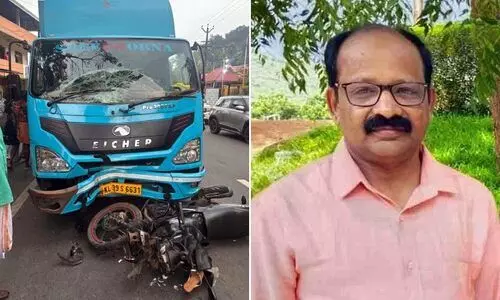 പന്തളത്ത് ടെമ്പോയിടിച്ച് ബൈക്ക് യാത്രികന് ദാരുണാന്ത്യം; ഒപ്പം യാത്രചെയ്ത ഭാര്യക്ക് ഗുരുതര പരിക്ക്