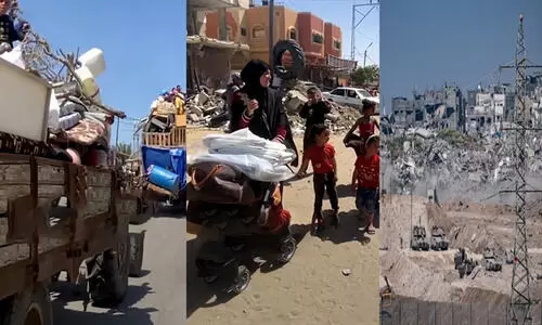 ഗസ്സയിൽ കൂട്ട പലായനത്തിനിടെ വ്യാപക ബോബിങ്; അമ്പതിലേറെ മരണം, മാർച്ച് 18ന് ശേഷം കൊല്ലപ്പെട്ടത് 1,000ത്തിലേറെ ഫലസ്തീനികൾ